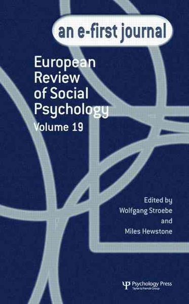 Produktbild: Stroebe, W: European Review of Social Psychology: Volume 19