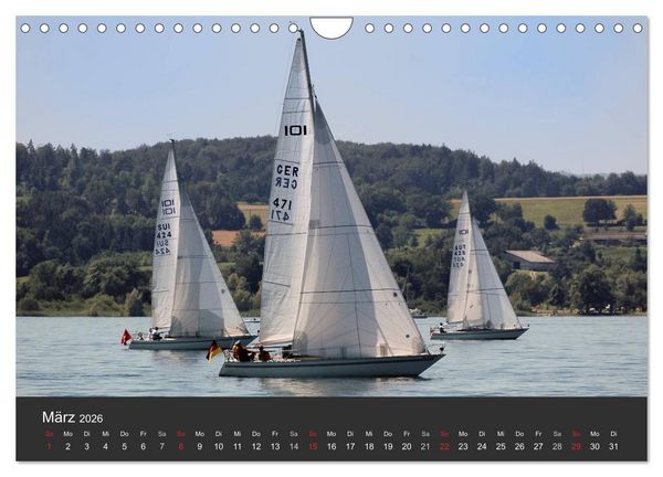 Produktbild: Segelboote auf dem Bodensee (Wandkalender 2026 DIN A4 quer), CALVENDO Monatskalender
