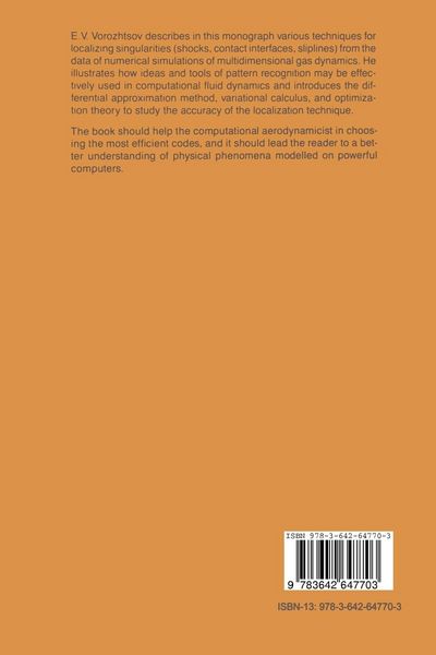 Produktbild: Methods for the Localization of Singularities in Numerical Solutions of Gas Dynamics Problems