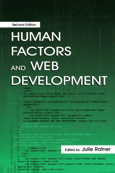 Produktbild: Human Factors and Web Development