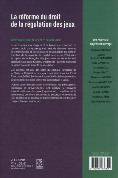 Produktbild: Reforme du droit de la regulation