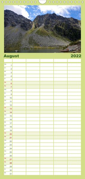 Produktbild: Familienplaner S&uuml;dtirol 2022 (Wandkalender 2022 , 21 cm x 45 cm, hoch)