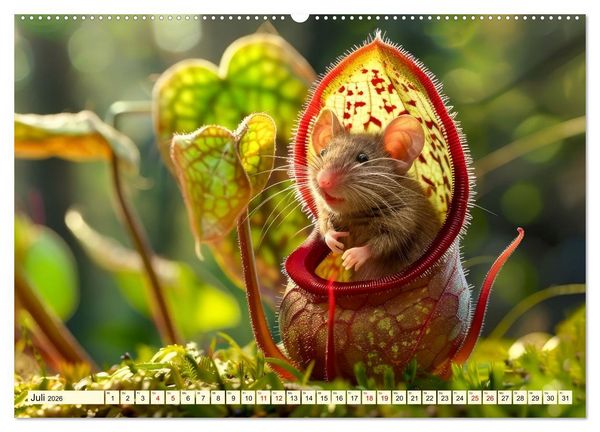Produktbild: M&auml;use - neugierig unterwegs (hochwertiger Premium Wandkalender 2026 DIN A2 quer), Kunstdruck in Hochglanz