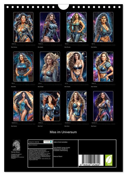 Produktbild: Miss im Universum (Wandkalender 2026 DIN A4 hoch), CALVENDO Monatskalender