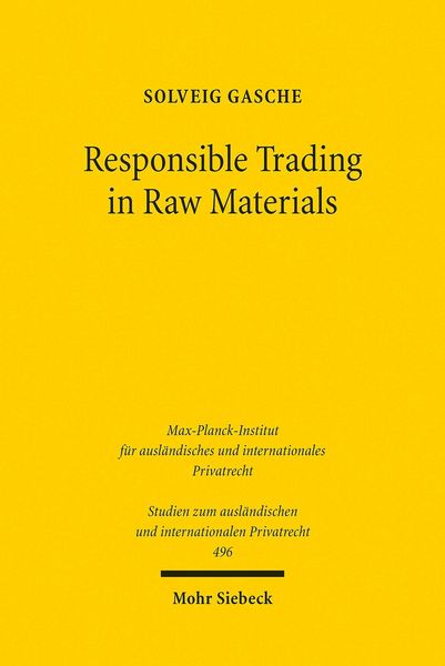 Produktbild: Responsible Trading in Raw Materials