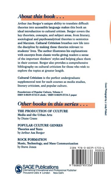 Produktbild: Cultural Criticism
