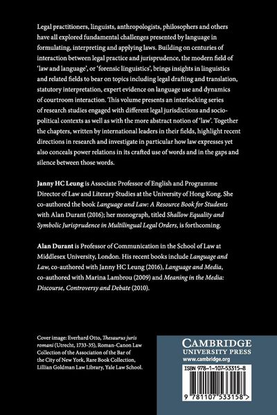 Produktbild: Meaning and Power in the Language of Law