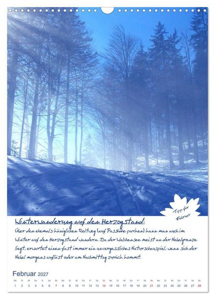 Produktbild: Dahoam erleben! Einmalige Wander-und Naturerlebnisse in Oberbayern (Wandkalender 2027 DIN A3 hoch), CALVENDO Monatskalender