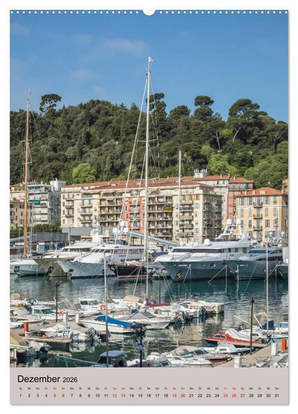 Produktbild: C&Ocirc;TE D&rsquo;AZUR Cannes, Monaco und Nizza (hochwertiger Premium Wandkalender 2026 DIN A2 hoch), Kunstdruck in Hochglanz