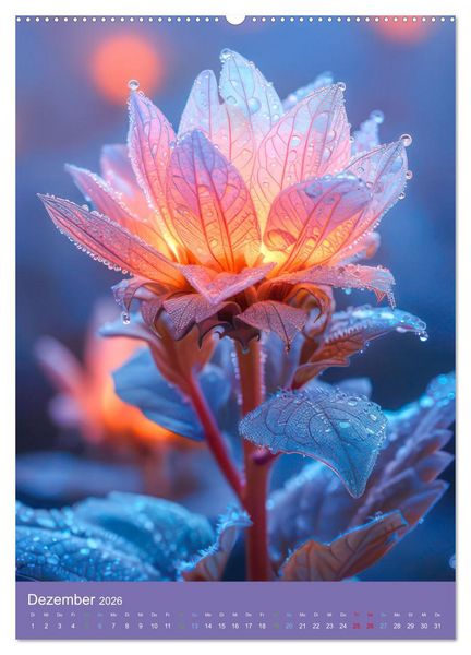 Produktbild: Blumen der Fantasie (Wandkalender 2026 DIN A2 hoch), CALVENDO Monatskalender