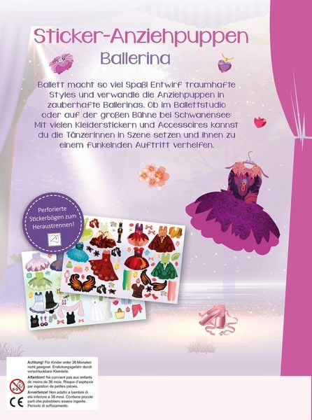 Produktbild: Sticker-Anziehpuppen &ndash; Ballerina