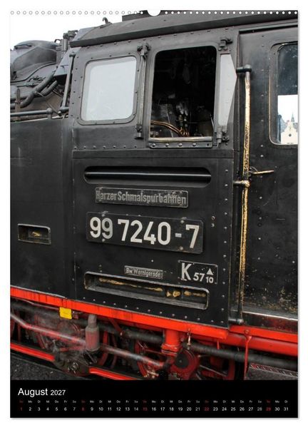 Produktbild: Die Brockenbahn (Wandkalender 2027 DIN A2 hoch), CALVENDO Monatskalender