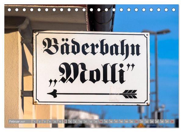Produktbild: Molli- Mecklenburgische B&auml;derbahn (Tischkalender 2027 DIN A5 quer), CALVENDO Monatskalender