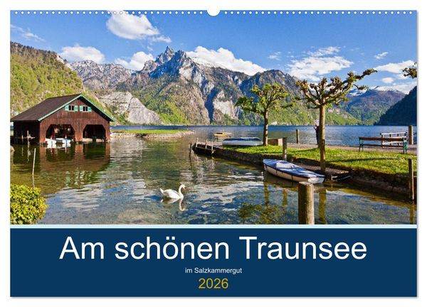 Produktbild: Am sch&ouml;nen Traunsee im Salzkammergut (Wandkalender 2026 DIN A2 quer), CALVENDO Monatskalender