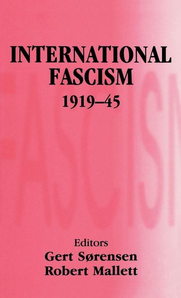 Produktbild: International Fascism, 1919-45