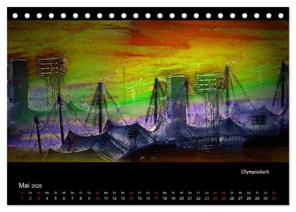 Produktbild: M&uuml;nchen digital (Tischkalender 2026 DIN A5 quer), CALVENDO Monatskalender