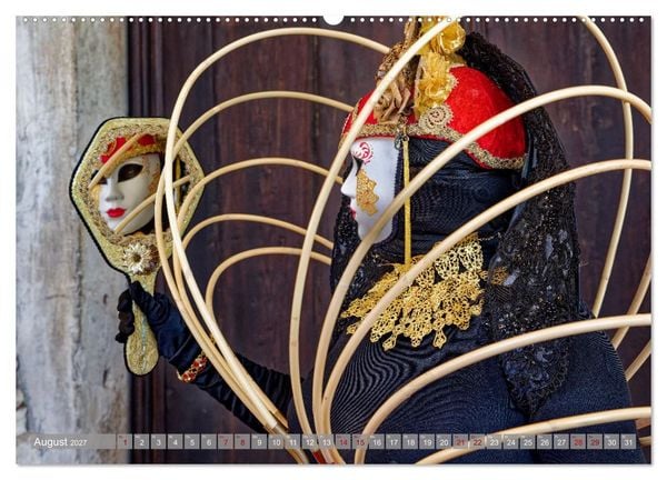 Produktbild: neunziggrad I photoart: der karneval von venedig (Wandkalender 2027 DIN A2 quer), CALVENDO Monatskalender