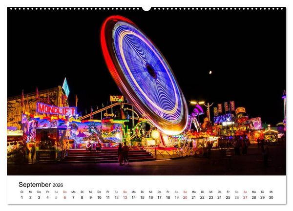 Produktbild: Nachts in M&uuml;nchen (Wandkalender 2026 DIN A2 quer), CALVENDO Monatskalender