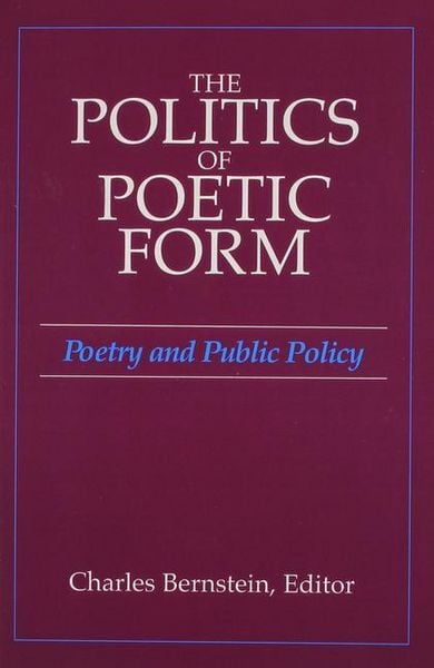 Produktbild: The Politics of Poetic Form