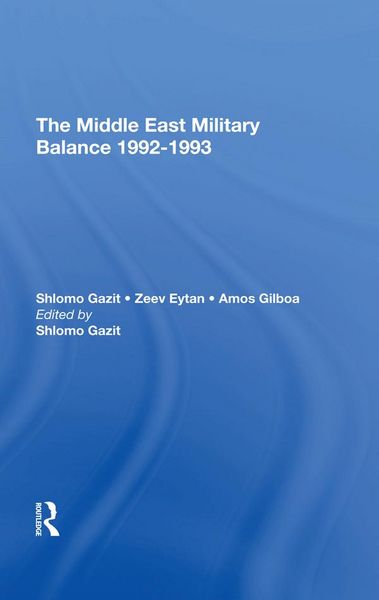 Produktbild: The Middle East Military Balance 19921993