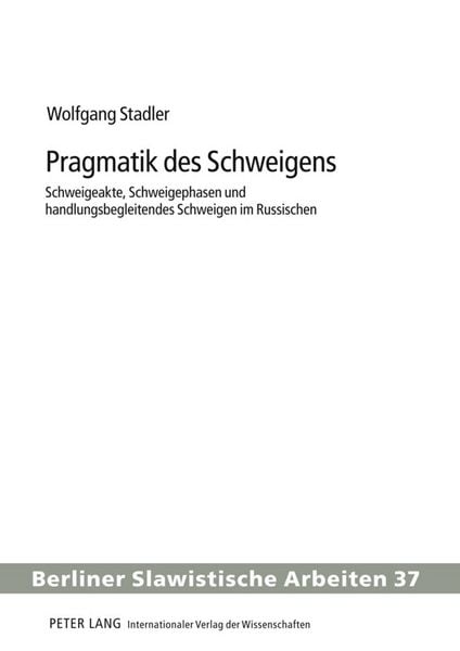 Produktbild: Pragmatik des Schweigens