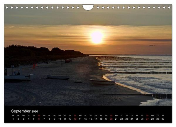 Produktbild: Impressionen von der Insel Usedom (Wandkalender 2026 DIN A4 quer), CALVENDO Monatskalender