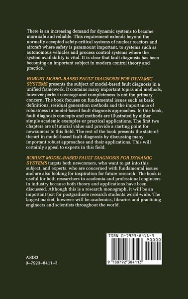 Produktbild: Robust Model-Based Fault Diagnosis for Dynamic Systems
