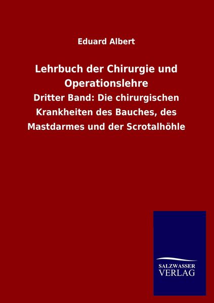 Produktbild: Lehrbuch der Chirurgie und Operationslehre