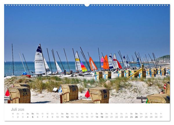 Produktbild: Gr&ouml;mitz - Ostseebad an der Sonnenseite (hochwertiger Premium Wandkalender 2026 DIN A2 quer), Kunstdruck in Hochglanz