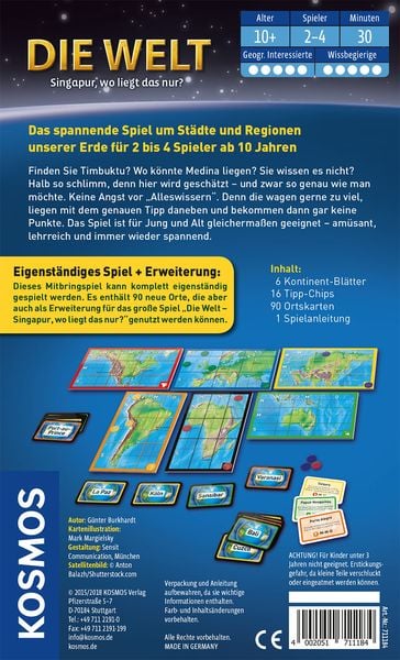 Produktbild: Die Welt Mitbringspiel