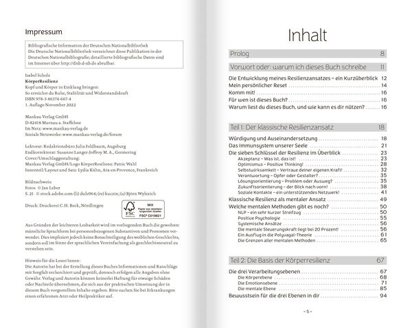 Produktbild: K&ouml;rperResilienz. Kopf und K&ouml;rper in Einklang bringen - so erreichst du Ruhe, Stabilit&auml;t und Widerstandskraft