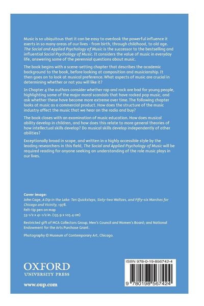 Produktbild: The Social and Applied Psychology of Music
