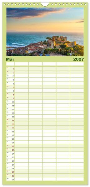 Produktbild: Familienplaner 2027 - Traumziel Toskana mit 5 Spalten (Wandkalender, 21 x 45 cm) CALVENDO
