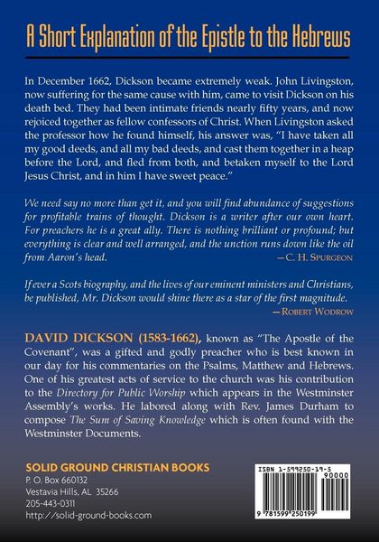 Produktbild: A Short Exposition of the Epistle to the Hebrews