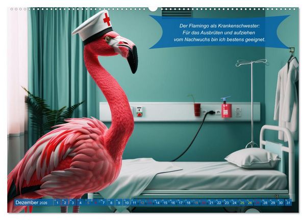 Produktbild: Tierisch lustige Krankenpfleger (hochwertiger Premium Wandkalender 2026 DIN A2 quer), Kunstdruck in Hochglanz