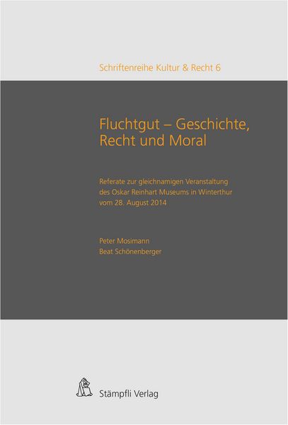 Produktbild: Fluchtgut - Geschichte, Recht und Moral