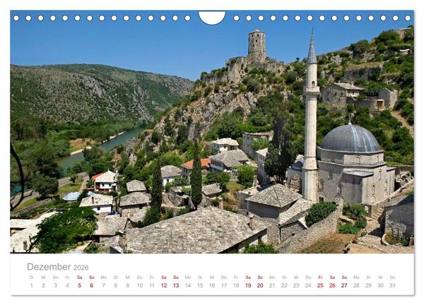 Produktbild: Kreuz und quer durch Bosnien-Herzegowina (Wandkalender 2026 DIN A4 quer), CALVENDO Monatskalender