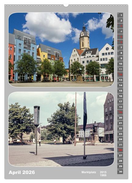 Produktbild: Jena im Wandel (Wandkalender 2026 DIN A2 hoch), CALVENDO Monatskalender