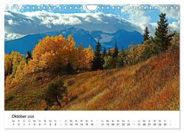 Produktbild: Kanadische Landschaften 2026 (Wandkalender 2026 DIN A4 quer), CALVENDO Monatskalender