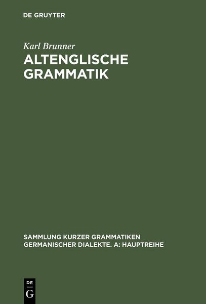 Produktbild: Altenglische Grammatik