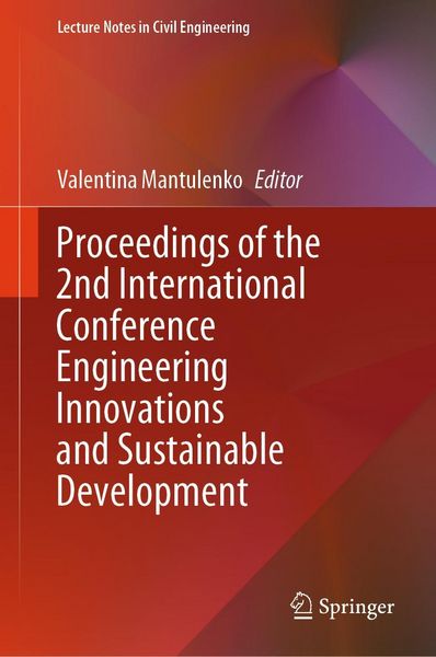 Produktbild: Proceedings of the 2nd International Conference Engineering Innovations and Sustainable Development