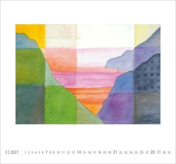 Produktbild: Postkartenkalender 2027: Neue Horizonte