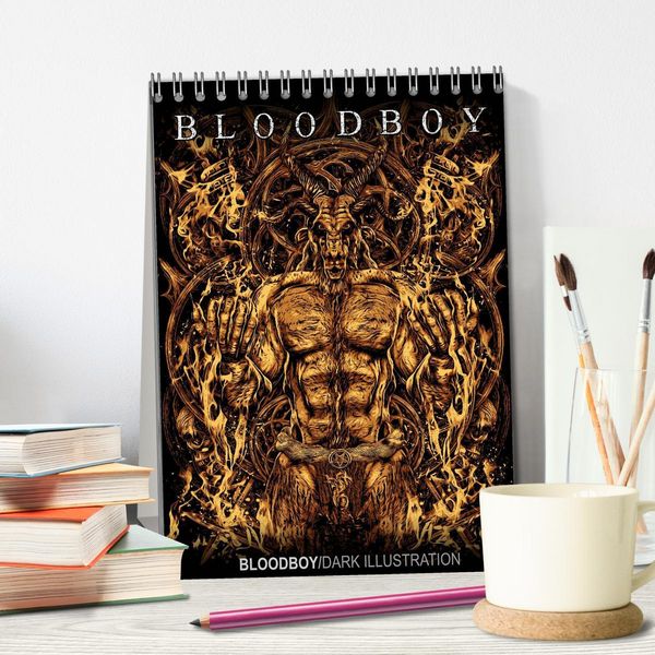 Produktbild: BLOODBOY/DARK ILLUSTRATION (Tischkalender 2026 DIN A5 hoch), CALVENDO Monatskalender
