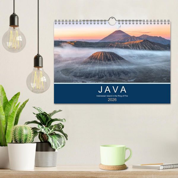 Produktbild: Java, Indonesian Island in the Ring of Fire (Wall Calendar 2026 DIN A4 landscape), CALVENDO 12 Month Wall Calendar