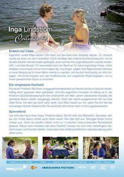 Produktbild: Inga Lindstr&ouml;m Collection 34 im Schuber [3 DVDs]