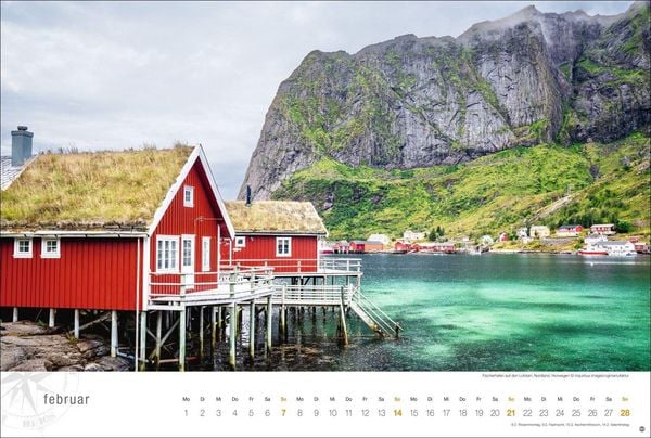 Produktbild: Skandinavien Globetrotter Kalender 2027 - Von stillen W&auml;ldern, Seen und Fjorden