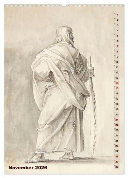 Produktbild: Jesus und die zw&ouml;lf Apostel (hochwertiger Premium Wandkalender 2026 DIN A2 hoch), Kunstdruck in Hochglanz