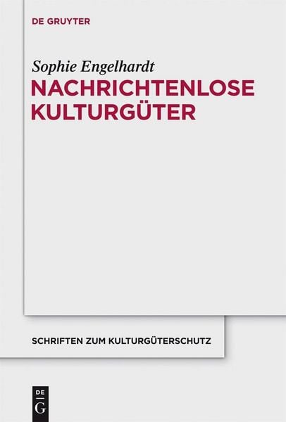 Produktbild: Nachrichtenlose Kulturg&uuml;ter