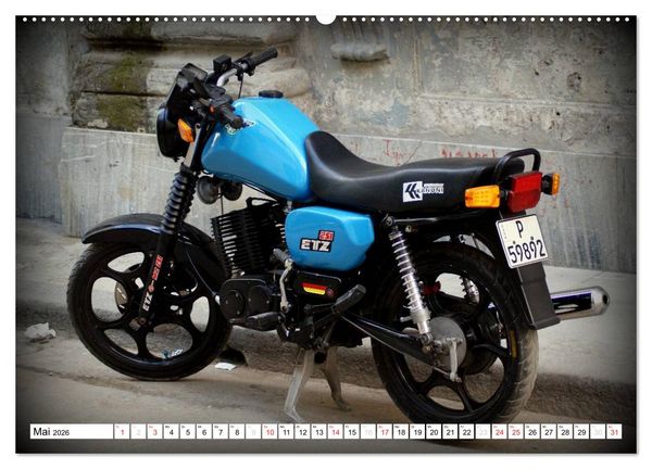 Produktbild: Mythos MZ - Ein DDR-Motorrad auf Kuba (Wandkalender 2026 DIN A2 quer), CALVENDO Monatskalender