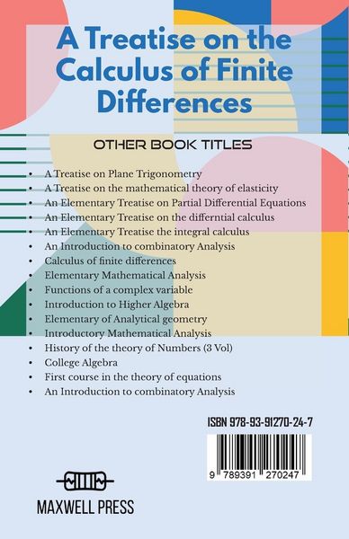 Produktbild: A Treatise on the Calculus of Finite Differences